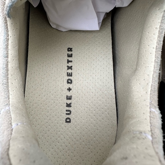 Duke And dexter Ritchie Off-White Sneaker US 7 Leather Suede Shoe . - Picture 8 of 11